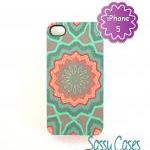 Mint And Coral Iphone 5 Ca..