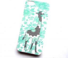Aztec Sun Giraffe iPhone 4 iPhone 4S Case Comes in White Plastic Case 